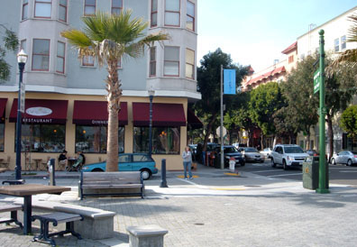 Hayes St. Businesses next to the Park