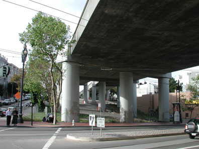 Central Freeway Over Octavia St.